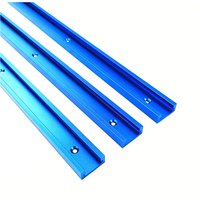 T Track 30-50cm, Aluminium T-track Woodworking Standard Miter Gauge Guide Chute T Track T Slot Wood Tool for Workbench Table Saw