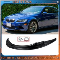 Magickit Für BMW 3er Serie E92 E93 E90 M3 2007-2013 Vorderer Unterer Stoßfänger-Splitter Lippe Hochglanz Schwarz Spoilerlippe Komplettes Karosserie-Kit ABS