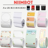 Original Niimbot B21/B3S/B1/B203 Color White Transparent MERRY Christmas Label Waterproof Price Tag Gift Festival Decorative