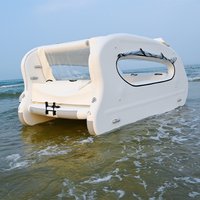 New Series Inflatable Waterplay Production Inflatable Electric House Catamaran Boat for Water Recreation for 6-10 People