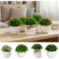with Pot Artificial Plants Wedding Party Decortion Pot Ornament Artificial Flower Miniascape Outdoor Decor Fake False Plants