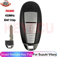 KEYECU R64M0 For Suzuki Vitara 2016 2017 2018 2019+ Remote Fob 434MHz Smart Key CMIIT ID 2013DJ1464 P/N: 37172-54P01 37172-54P02