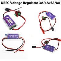 UBEC Voltage Regulator 3A/4A/6A/8A Optional 5.5V-26V Input 5/6/7.4V Output for RC FPV Servo Power Supply with Reverse Protection
