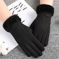 AliExpress GTUBIKE Women Winter Thick Plush Gloves Fashion Warm Suede Outdoor Guantes Lady Touchscreen Driving Gloves Sport Cycling Mittens