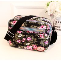 Multiple Pockets Women Handbags Female Shoulder Bags Canvas Messenger Bags Zipper Printed Ladies Crossbody Bag Vintage Bolsas