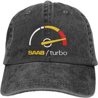 Washed Men's Baseball Cap Turbo Boost Gage Trucker Snapback Caps Dad Hat SAAB Golf Hats