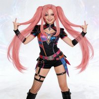 Long Pink Cosplay Wig for Women, Double Ponytail Synthetic Wig, Heat Resistant Halloween Anime Hairpiece