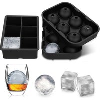6 Grid Round Square Ice Cube Ball Large Ice Cube Maker For Whiskey Cocktails and Homemade Keep Drinks Chilled Ice Mold