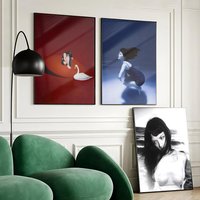 New The M-Marias Cinema Poster Waterproof Wall Art Sticker for Home Bar Decoration, Self-Adhesive Room Wall Decor Mural