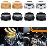 For Triumph Bonneville Scrambler Thruxton 900 2008-2015 Motorcycle Accessories Injection Carburetor Cover Ripple Brass Carb Tops
