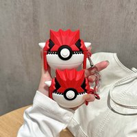 For Airpods Pro 3 Case 2025,Pokemon Ball Groudon 3D Cartoon Anime Shockproof Earphone Cover For Airpods 4 3 2 1 Case Cover Funda