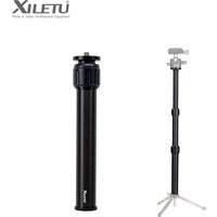 XILETU Aluminum Alloy Selfie Stick Tripod Central Axis Extension Rod Photography Camera Bracket Heightening Accessories