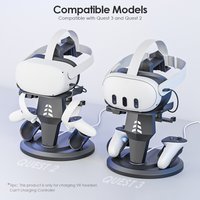 Charging Dock Compatible with Meta Oculus Quest 3/Quest 2 VR Headset Display Stand and Controller Holder VR Accessories