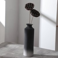 Ceramic Vase 27CM High Modern Decorative Vases Black And White Gradient Flower Vase For Home Interior Decoration
