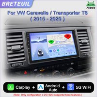 For VW Caravelle Transporter T6 2015 - 2020 Android Car Radio Multimedia Player Navigation GPS Carplay Touch Screen Auto Stereo