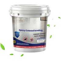 Epoxy Floor Paint High-Gloss Self-Leveling Epoxy Colored Sand Floor Paint for Indoor Outdoor Garage Concrete Building House Home