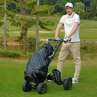 Aluminium Mini Folding Golf Electric Trolley Foldable Push Cart Lightweight Golf Scooter for Sale