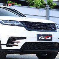 ROVCE Front Grille Racing Grills For Land Rover Range Rover Velar L560 2017-2024 Upgrade New Style Radiator Grill Accessories