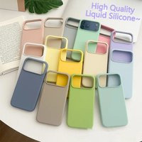 Original Official Quality 1:1 Liquid Silicone Case for IPhone 17E 16 15 14 13 12 Pro Max Anti Drop Rugged Protection Coque Funda