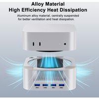 Mini Docking Station for 2024 Mac Mini M4 Computer USB Hub Desktop Stand USB Port Hub for Mac Mini M4 Pro PC Accessories