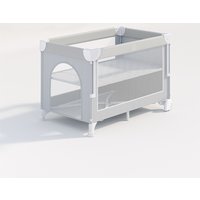 Multifunctional Baby Bed Fit 0-3 Years Old 4-Level Adjustable Cribs for Baby Foldable Baby Cot Bed with 360° Silent Wheels