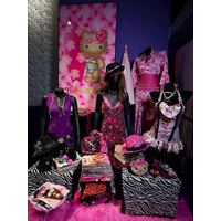 ギャル Y2K Hello Kitty Gyaru Room Tapestry Zebra Print & Pink Surf Style Collage Coquette Wall Hanging for Girls Bedroom