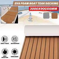 3000x900x6mm Boat Flooring Self Adhesive EVA Boat Yacht Marine Flooring Faux Teak Decking Sheet Pad Foam Floor Mat