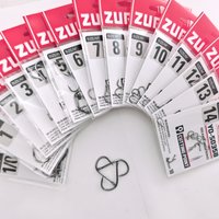 3Packs High Carbon Steel Fish Hook Efficiency Barbed 1/0-14# Fishhooks With Hole Jig Carp Big Eye Fly Fishing Hook Worm
