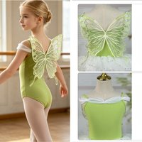 Butterfly Fairy Ballet Tutu Dress for Girls Kids Ballerina Costume girls Dance Performance Practice Wear Green Butterfly Wings