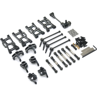 Metal Upgrade Swing Arm Steering Cup Steering Group 9 Piece Set For LC RACING 1/14 LC12B1 EMB-1H-DTH-MTH RC Car Parts
