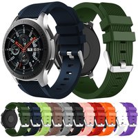 20mm 22mm Silicone Watch Strap Compatible for Samsung 46mm/Galaxy Watch3 45mm/Gear S3 Frontier, Sports Watch Band for Huawei