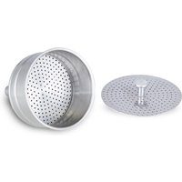Easyworkz Stainless Steel Coffee Funnel Filter with Reducer, Espresso Maker Replacement