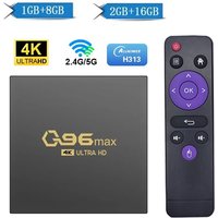 Q96 MAX TV-Box Android 15 Allwinner H313 Set-Top-Box Media Player H.265 8GB 128GB WLAN 4G 5G HD 4K Heimkino IPTV TV-Box
