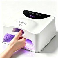 Lampa UV LED 2w1 do paznokci (palcowych i na całą dłoń) z szybkim suszeniem, magnetyczną podstawą z lustrem i inteligentnym czujnikiem automatycznego wykrywania, do paznokci żelowych.