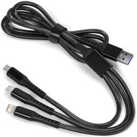 3 in 1 Charging Cable Type C/Micro /iPhone Macarone Use For iPhone Huawei Samsung Smart Phone