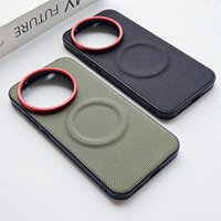 For Realme GT 8 Pro Case For MagSafe Magnetic Nylon Woven Matte Leather Skin-friendly Back Cover For Realme GT8 Pro 5G Bumper