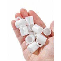 10pcs Dollhouse Miniature White Mugs: Miniature Resin Coffee Cup Models for Kitchen, Living Room, Study, or Café Scene Tabletop