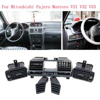 Car Dashboard Air Conditioning Vent Outlet Panel for Mitsubishi Pajero Montero V31 V32 V33 Modification Accessories
