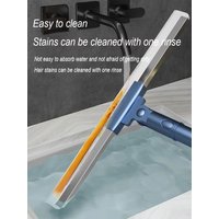 Portable Silicone Telescopic Scraper Mop Household Sweeping Floor Scraping Efficient Cleaning Toilet And Bathroom Brush Tools