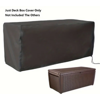 Patio Deck Box Cover Luggage Storage Box Cover Provides UV and Dust Protection for Patio Storage Boxes for All Seasons