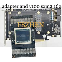 Karta adaptera PCIE V100 16GB 32GB GPU SXM2+GPU SXM2