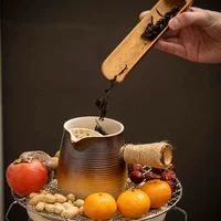 Ceramic Baked Milk Tea Pot Can Be Dry Boiled Boiled Tea Warm Milk Pot Teapot Tea Infuser