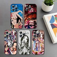 One Piece Hancock Slim Black Shockproof Phone Case For IPhone 17 16 15 14 13 12 11 X XR XS Max Pro Max Plus Mini