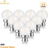 B22 Bayonet Base G40 Globe Edison Bulbs 1.5W 2700K Dimmable Frosted Glass Led Filament Bombillas Decor Vanity Mirror Light Bulb