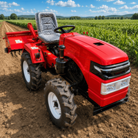 Customized Farm Tractor Compact 4WD Diesel Agricultural Tractor for Farming Garden Transport Loader Equipment