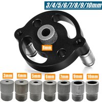 Upgraded Self-Centering Dowelling Jig 3-10mm Vertical Pocket Hole Jig Hole Puncher Locator Drill Guide Tools for Carpentry