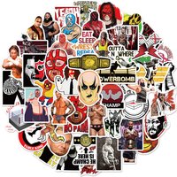 50PCS Wrestling Sports Creative Fun Graffiti Stickers DIY Luggage Notebook Skateboarding Motorcycle Stickers