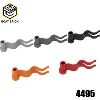 10Pcs MOC Parts 4495 Flag 4 x 1 Wave Compatible Bricks DIY Assmble Building Blocks Particle Kid Puzzle Brain Toy Gift