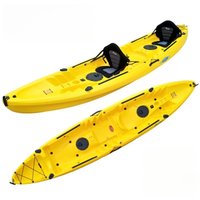 9m Tandem Travel Canoe, Rotomolded Kayak, Single Person Plastic Boat, Fishing Hardshell Kayak, Lightweight Durable Watercraft
