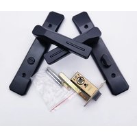 Keyless Bathroom Handle Lock Metal Thickened Bath Handle Door Lock Single Tongue Security Door Handle Household Hardware